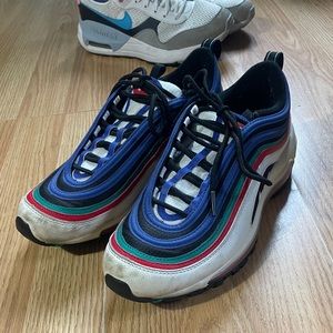 Nike Air Max 97GS white multi size 7Y